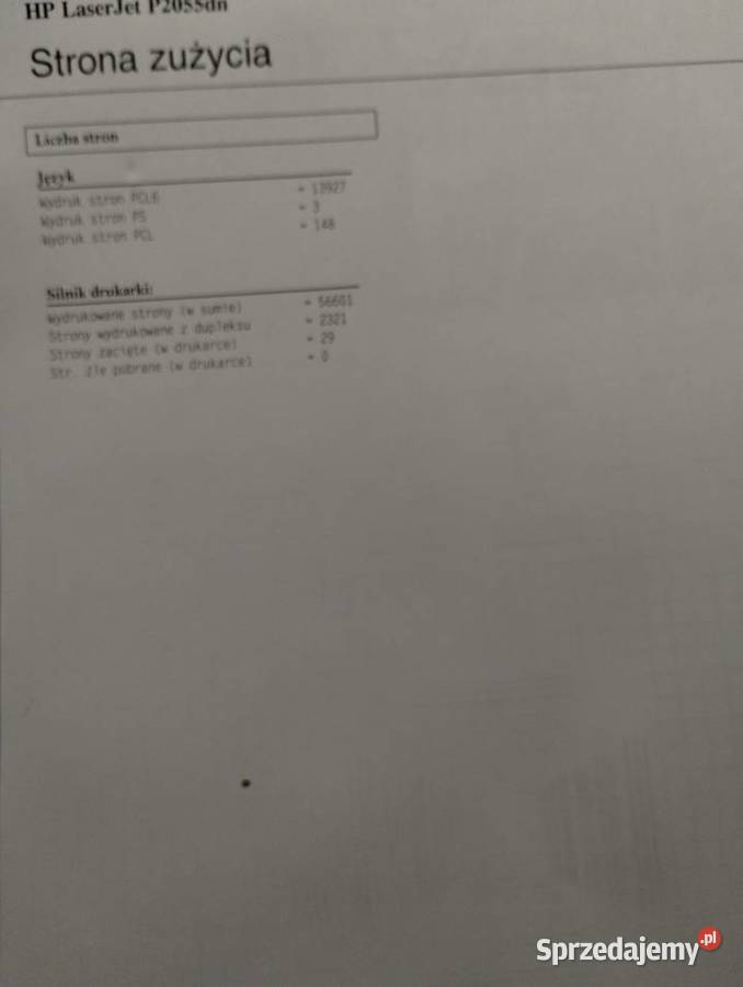 Drukarka HP laserowa laser Jet P2055dn Warszawa