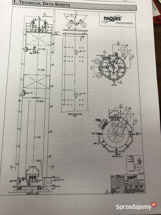 Reaktor beztlenowy zbiornik beztlenowy ścieki Tłuchowo sprzedam