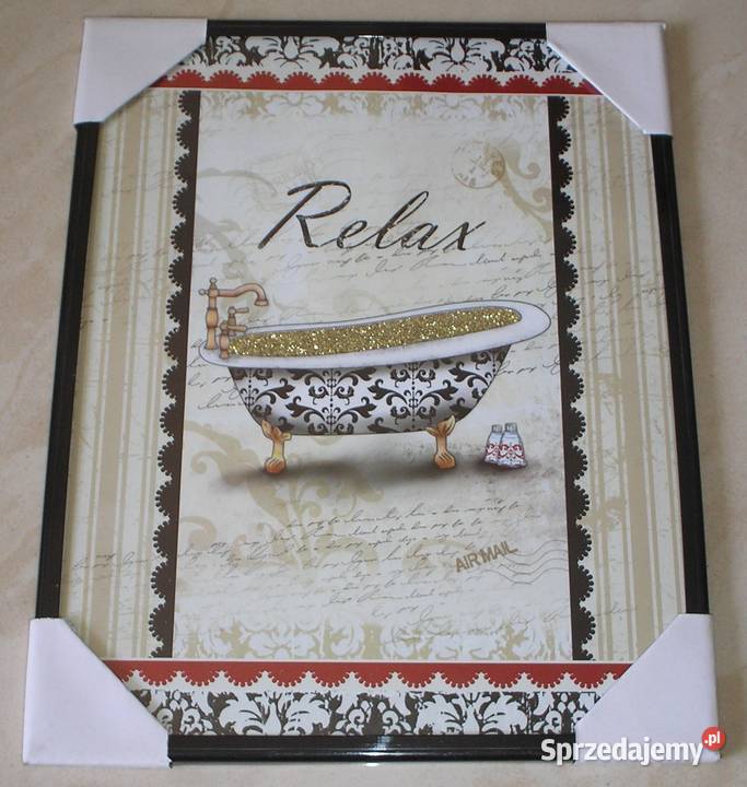 Obraz obrazek reprodukcja szkłem RELAX 20 x 25 wielokolorowy małopolskie Kraków