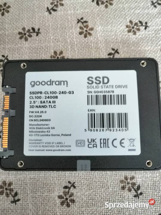 DYSK SSD 240GB 3 GENERACJI GOODRAM Warszawa