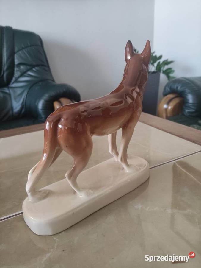 Pies Wilczór Chodzież lata 60 te PRL Porcelana i szkło Janów Lubelski sprzedam