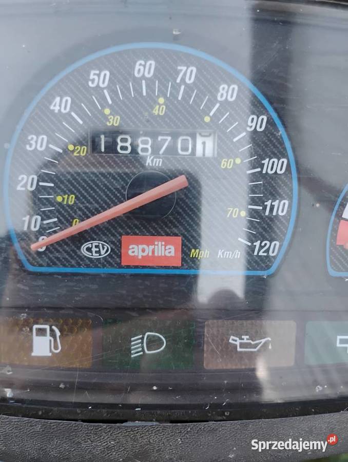 Skuter Aprilia LC 50 srebrny Rok produkcji 1996