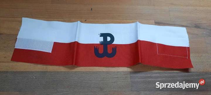 Opaska białoczerwona na ramię na rzepy Militaria mazowieckie Warszawa