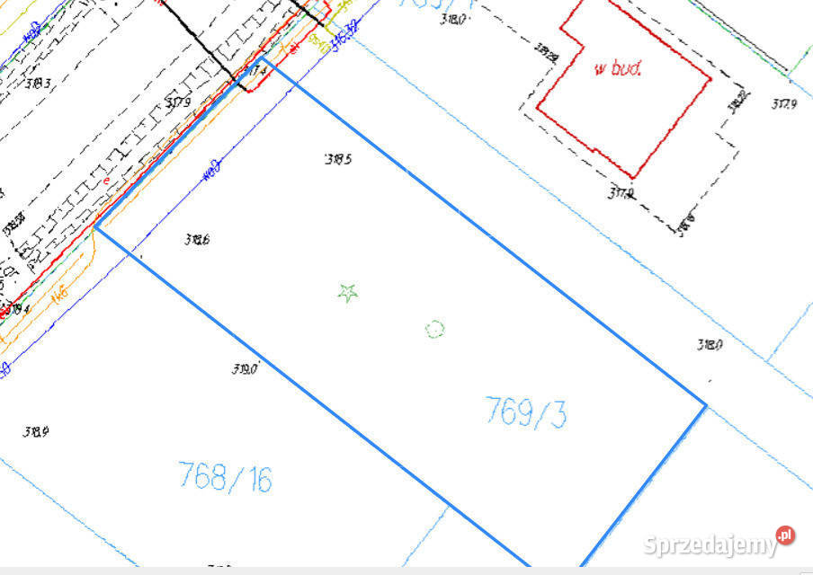 Budowlana działka pod dom Rabinówka 20m
