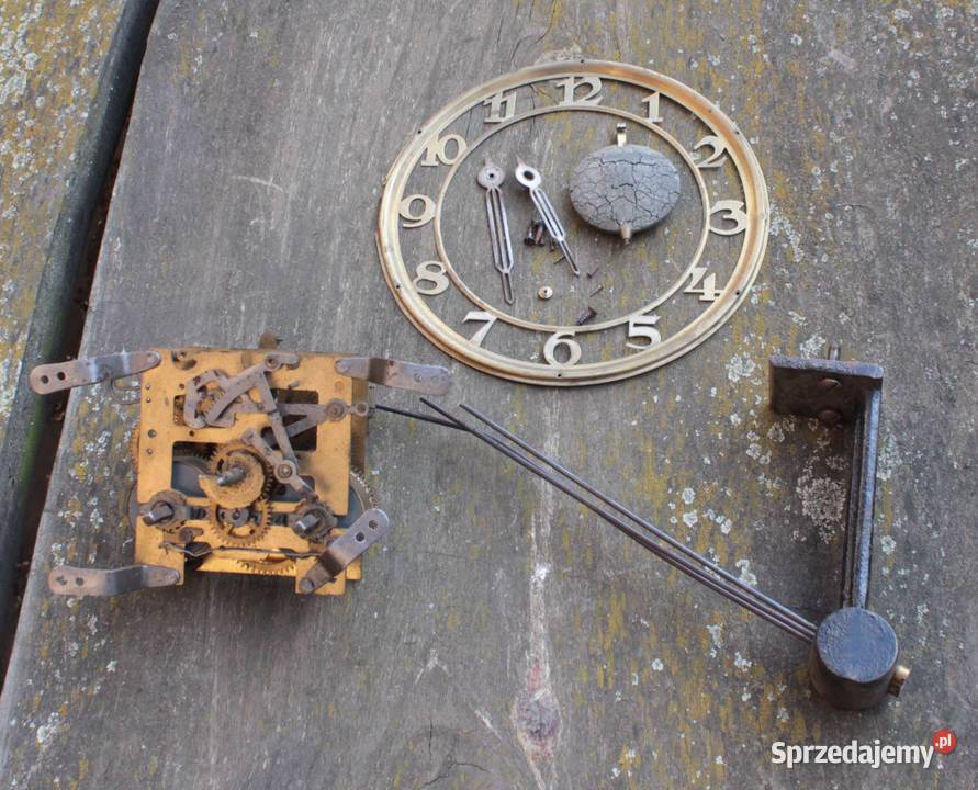 CZEŚCI STAREGO ZEGARA MECHANIZM Głubczyce