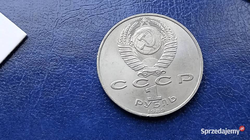 Stare monety 1 rubel 1989 Eminescu Rosja Numizmatyka Lesko