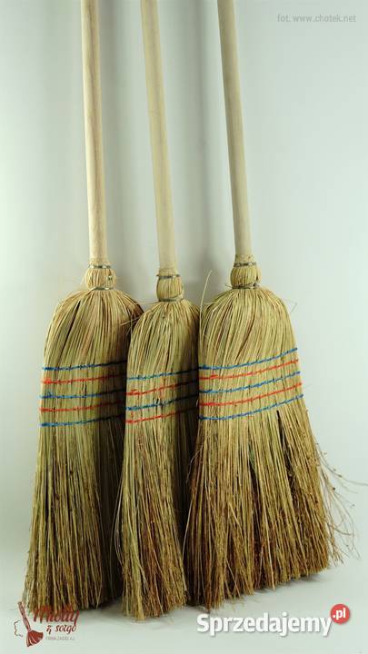 Miotła sorgo na kiju 5X szyta Ułęż