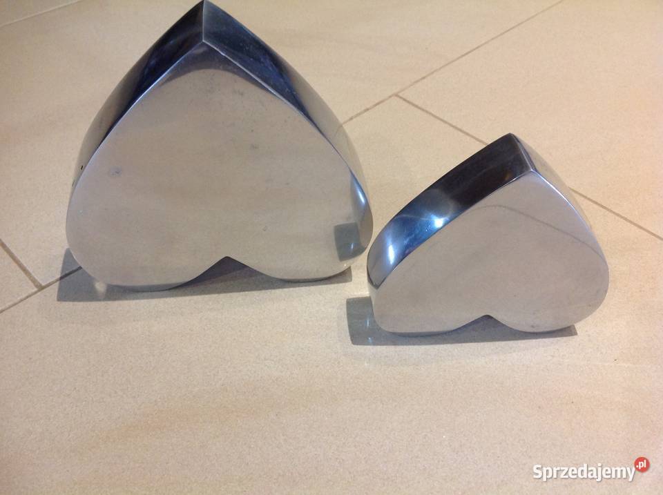 Srebrne Metalowr Serca Serce 2 Dekoracja lubuskie