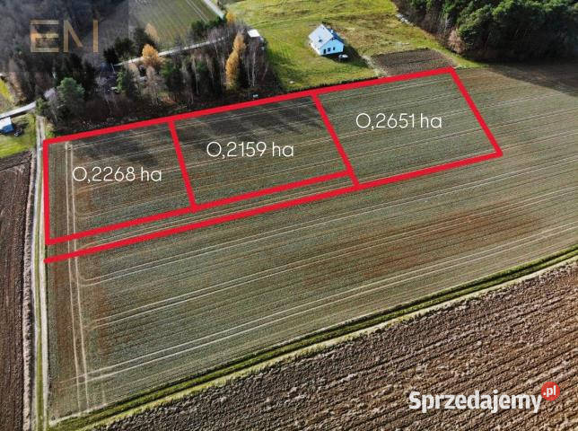 sprzedaży działki 2159m2 Gbiska sprzedam
