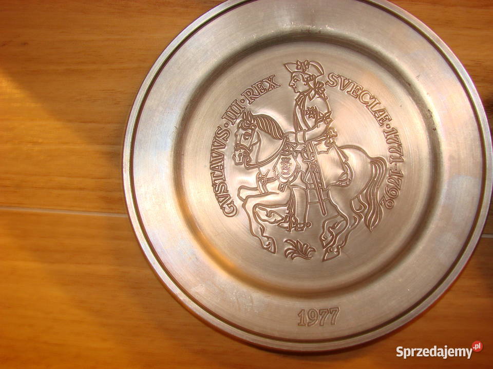 Scandia Ten cynowy talerz Gunnar Ander design Pruszcz Gdański