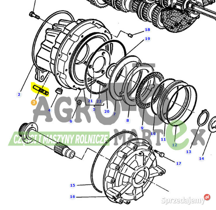 3052833M1 RURA AGCO Części zamienne Wichrów