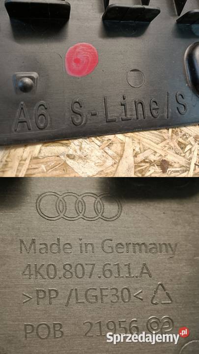 AUDI A6 C8 SLINE OSŁONA PŁYTA POD ZDERZAK PRZÓD wielkopolskie