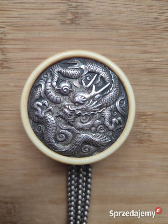 Jedwabna saszeta sakiewka z XIX wieku Warszawa