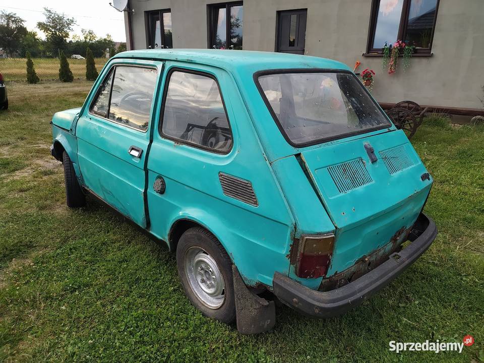Fiat 126pkapliczka wersja eksportowa Aleksandrów Łódzki