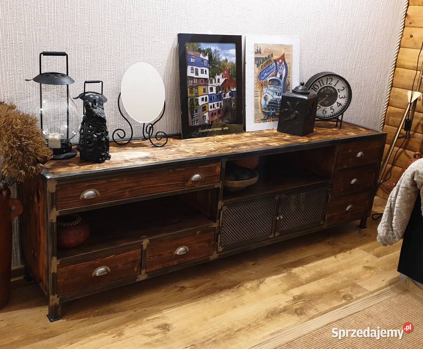 Komoda industrialna TVSzafka RTV loft mazowieckie