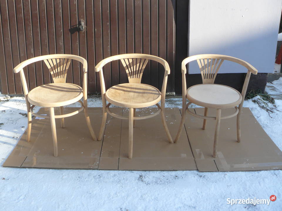 Stare krzesła gięte sygnowane małopolskie Nowy Sącz