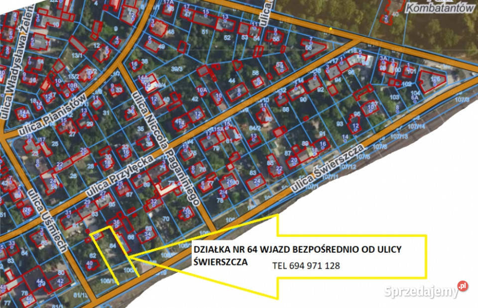 Działka budowlana 773 m Warszawa Włochy