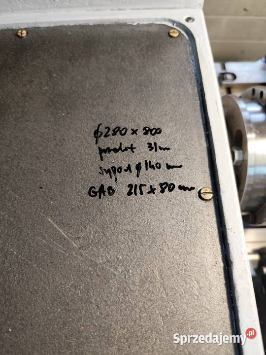 Tokarka do metalu Tum 25 b x 800 Pleszew film z Maków Podhalański