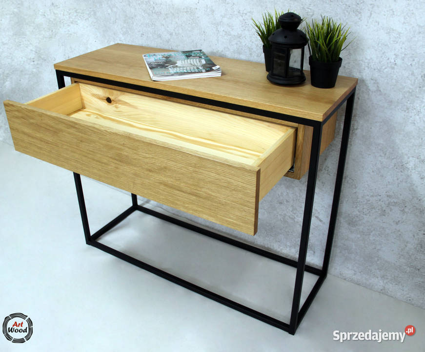 Konsola loftowa z szufladą 100cm