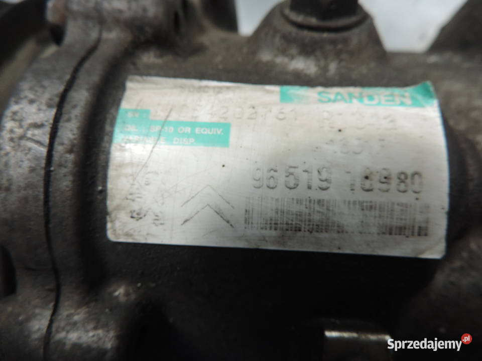PEUGEOT 307 16 HDI SPRĘŻARKA KLIMATYZACJI Kompresory klimatyzacji Nowy Sącz