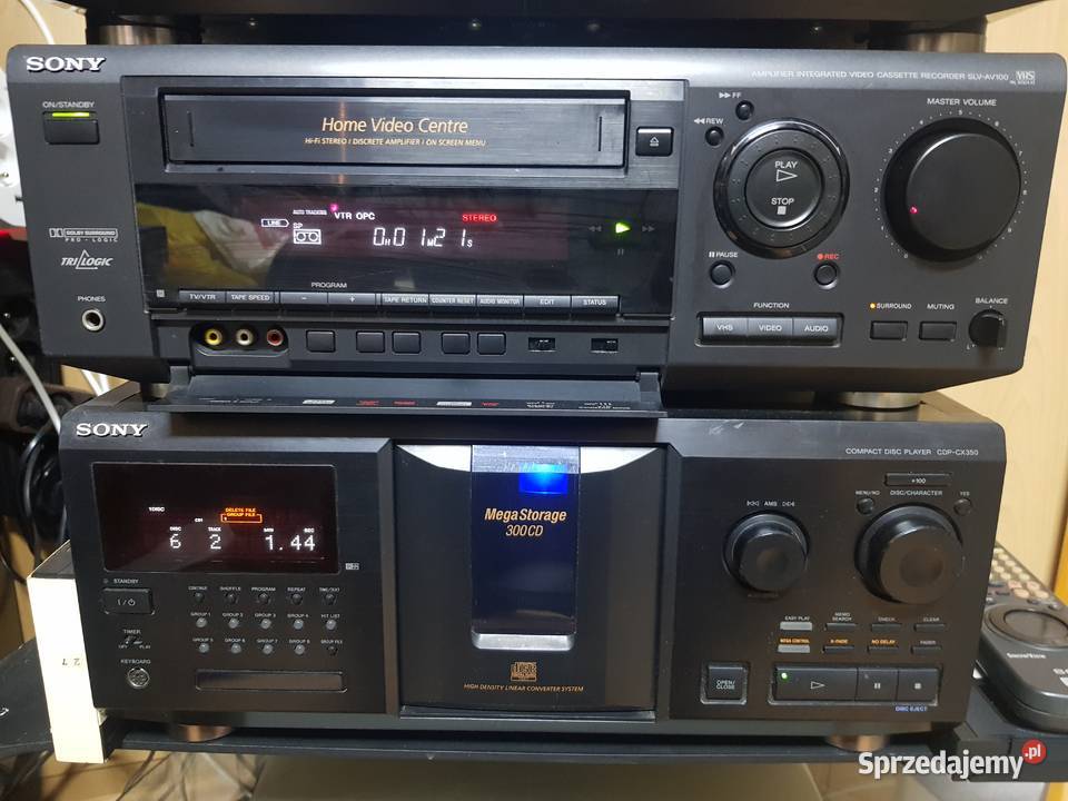 SONY MEGA ZESTAW VHSHi8 VHS KINO DOMOWE Elektronika