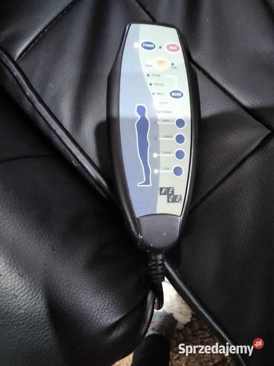 FOTEL MASUJĄCY ROZKŁADANY WYPOCZYNKOWY CZARNY Strzałkowo