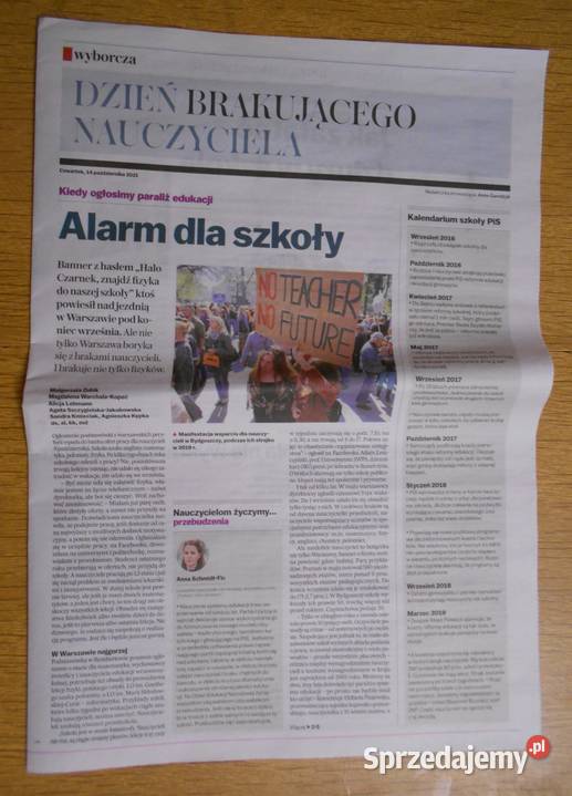 Dzień brakującego nauczyciela Gazeta Wyborcza Parczew