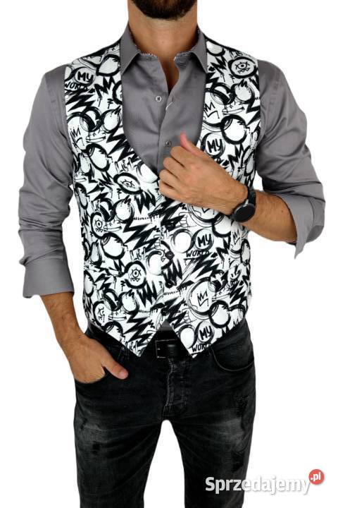 GIOVANNI PERA Bezrękawnik Kamizelka Męska D614 wielkopolskie Ostrów Wielkopolski