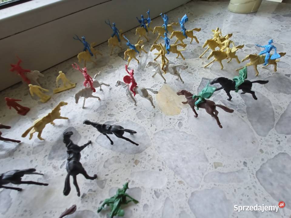 Mini figurki żołnierzyki indianie kowboje