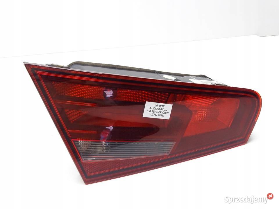 LAMPA LEWA LEWY TYŁ TYLNA W KLAPE AUDI A3 8V 3D