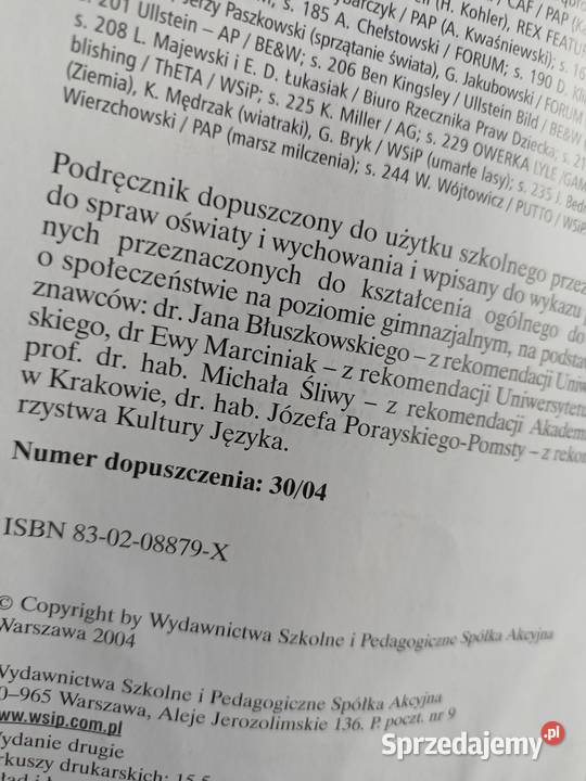 Wos WSiP książki outlet księgarnia szkolna Warszawa sprzedam