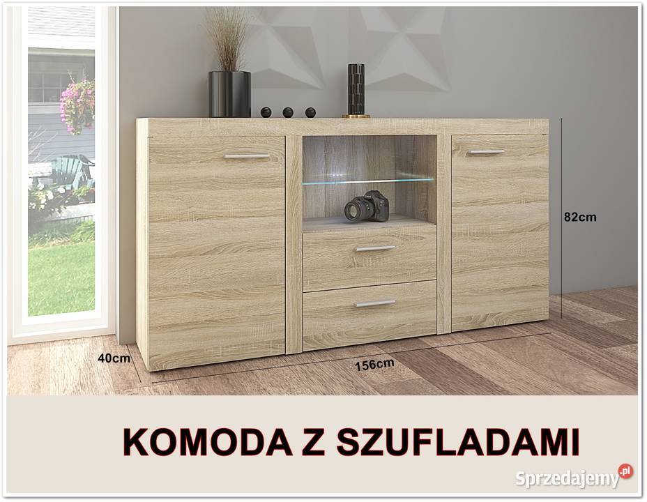 Rumba XL i szafa trzydrzwiowa z lustrem sonoma śląskie Dąbrowa Górnicza