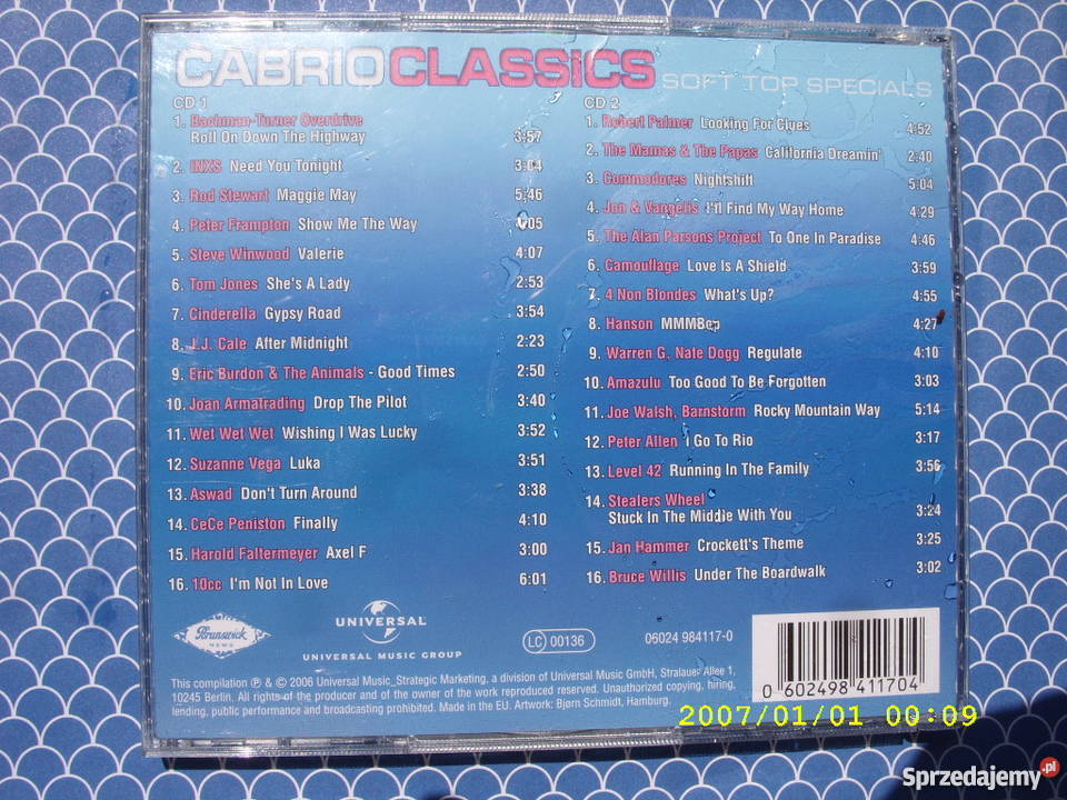 Rock CDCABRIO CLASSICSSOFT TOP SPECTALS 2 CD Wołów