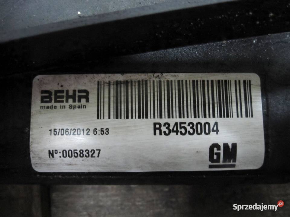 OPEL MERIVA B 12r wentylator chłodnicy 13356285 Wentylatory chłodnicy sprzedam
