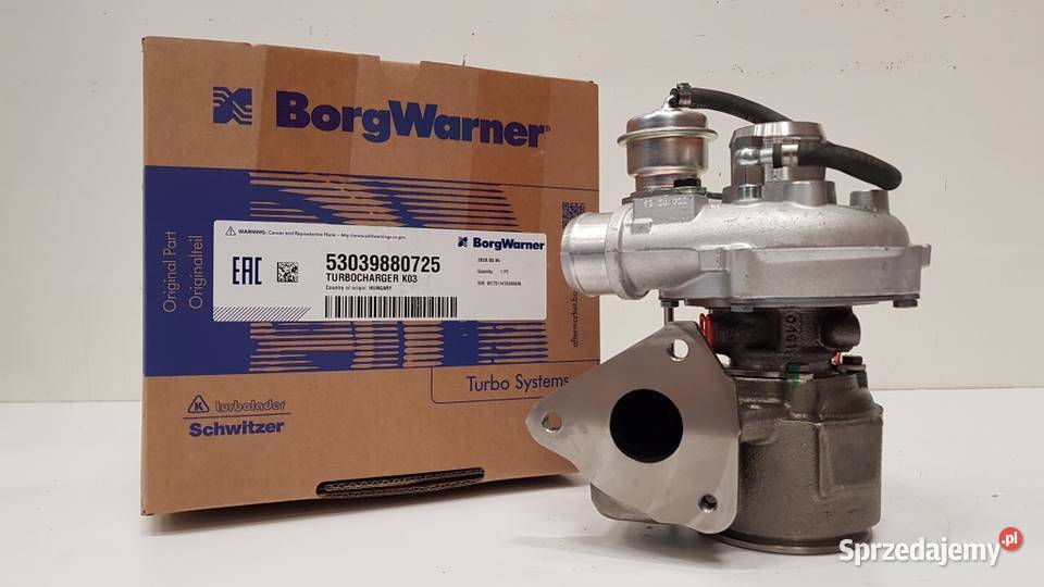 Nowa turbosprężarka BorgWarner KKK 53039880725 mazowieckie Siedlce