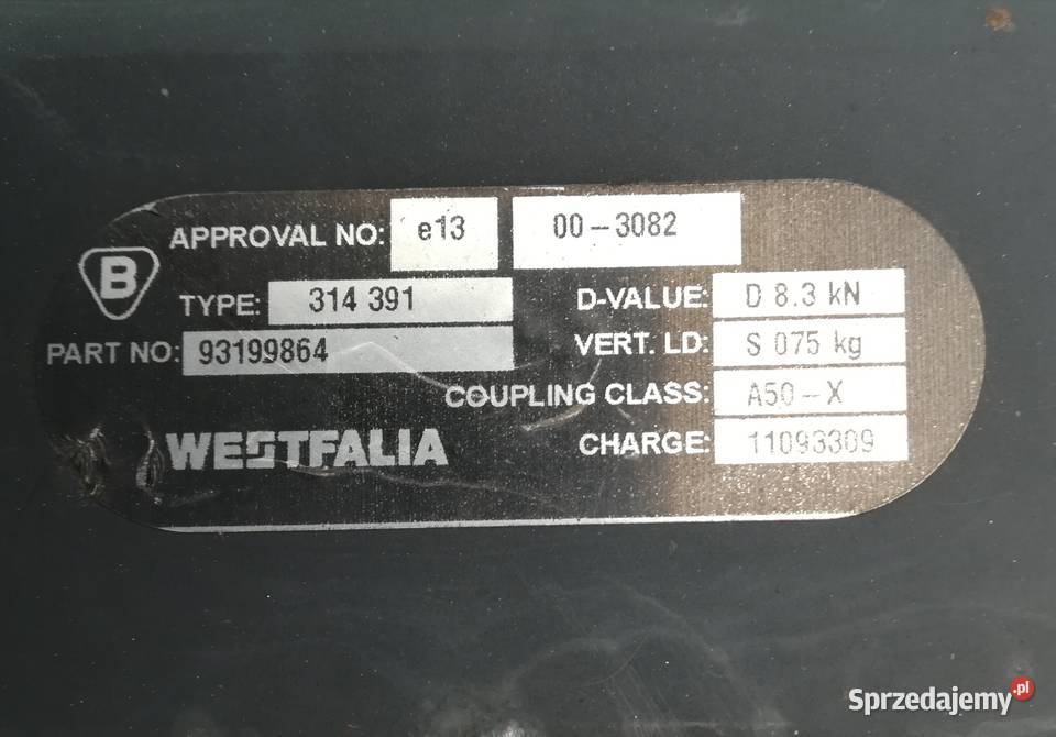 Belka haka Opel Meriva BWestfaliaoryginalna