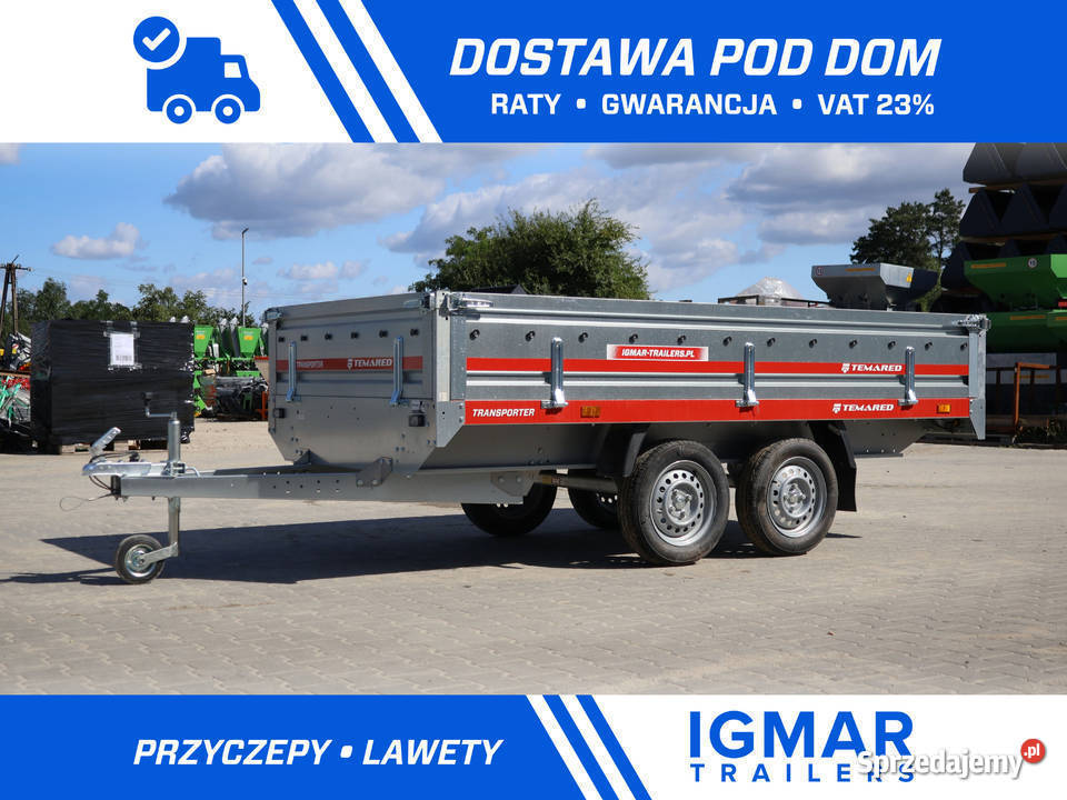 TEMARED TRANSPORTER 30152 dwuosiowa przyczepka sprzedam