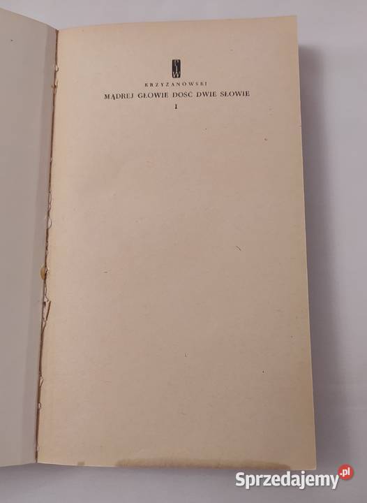 Mądrej głowie dość dwie słowie tom 1 3 Hajnówka