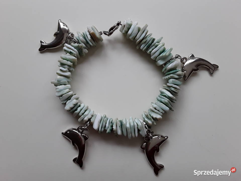 Bransoletka na szczupłą rękę muszelkidelfinki Biżuteria dla Pań Warszawa sprzedam