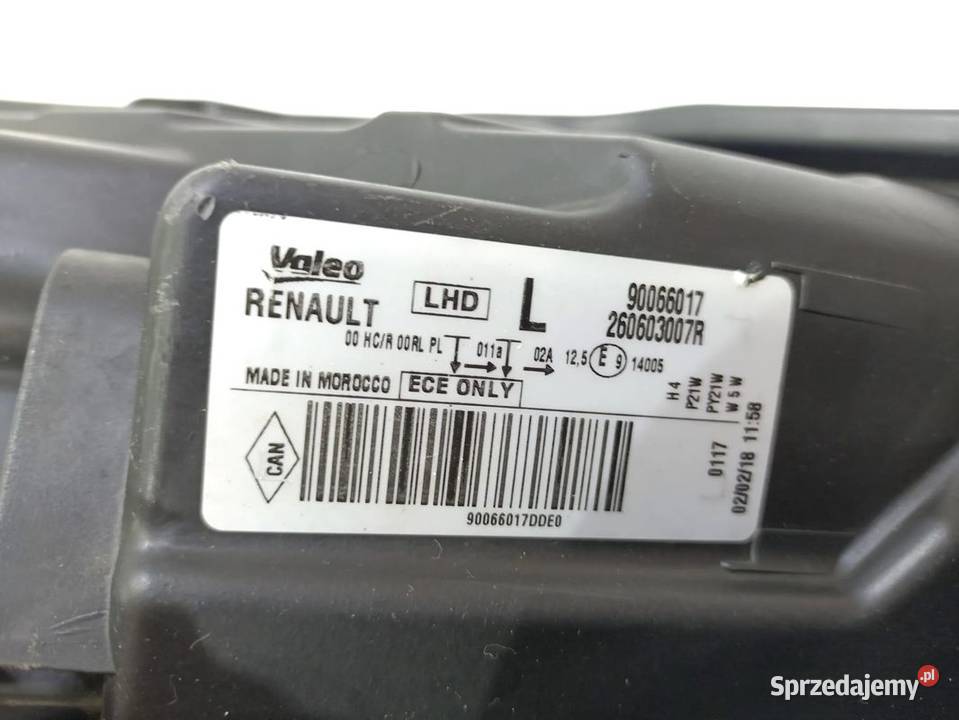 DACIA DOKKER 2018R REFLEKTOR LEWY LAMPA PRZÓD Motoryzacja Skarżysko-Kamienna