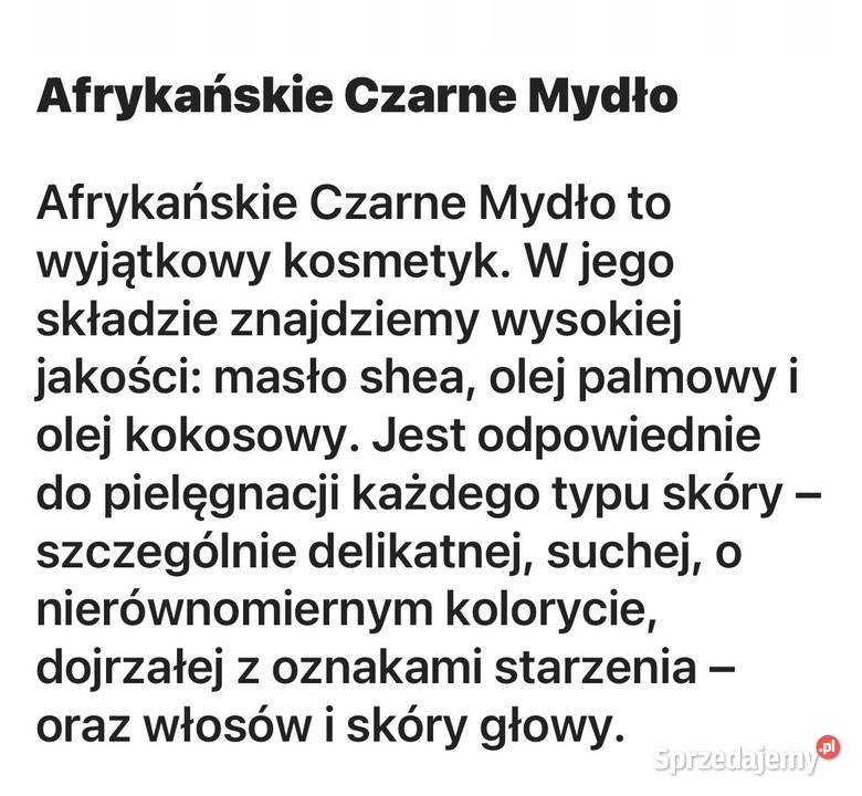 Mydło afrykańskie czarne Nisko