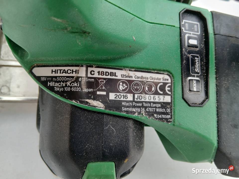 Piła pilarka tarczowa 18V 125mm HiKOKI C18DBL Piły, pilarki i wyrzynarki Szczerbice
