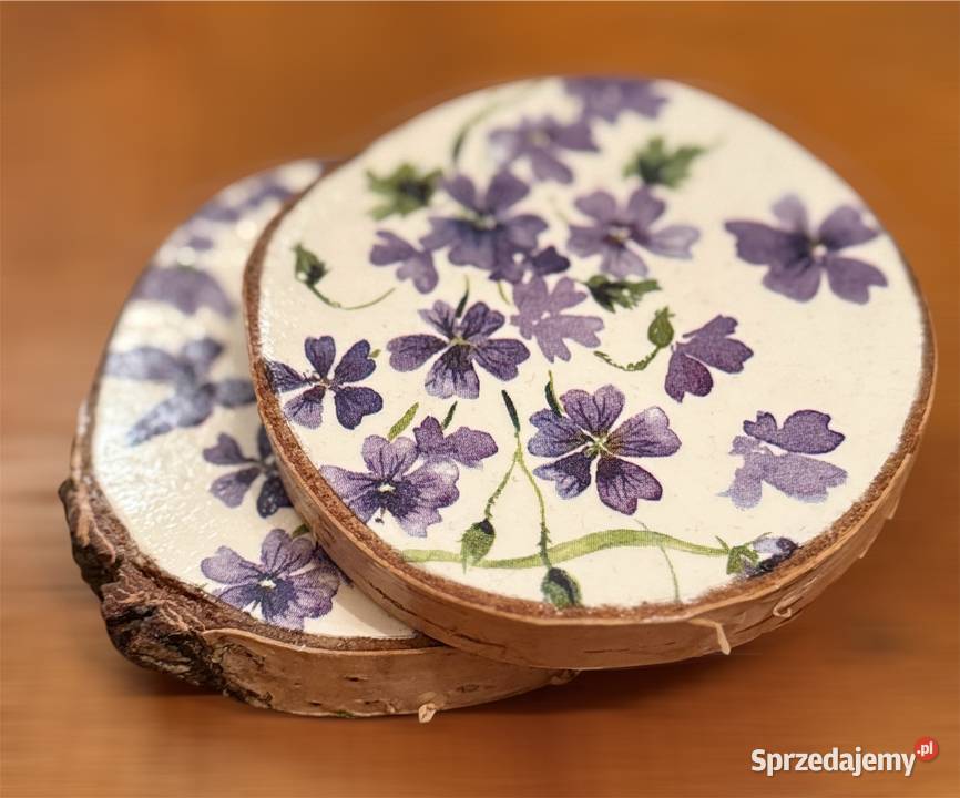 Komplet podkładek pod kubki decoupage Pozostałe Kraków