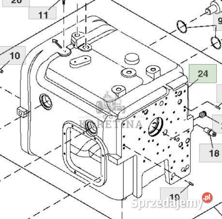 John Deere 7830 Obudowa Przekładni Skrzyni Jastrzębniki
