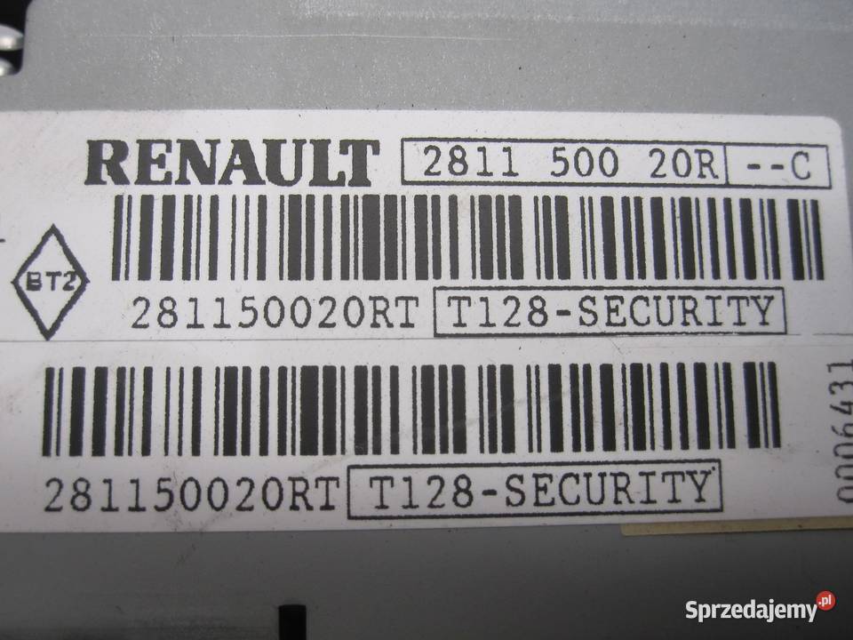 RENAULT MEGANE III 08r radio CD 281150020R Rok produkcji 2008 Kielce