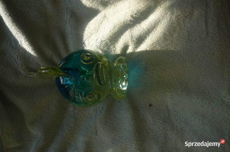 Ryba stara szkło kolorowe kryształ Wrocław