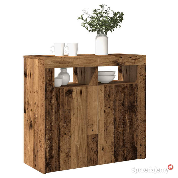 Szafka z oświetleniem LED stare drewno 80x35x75 Warszawa sprzedam