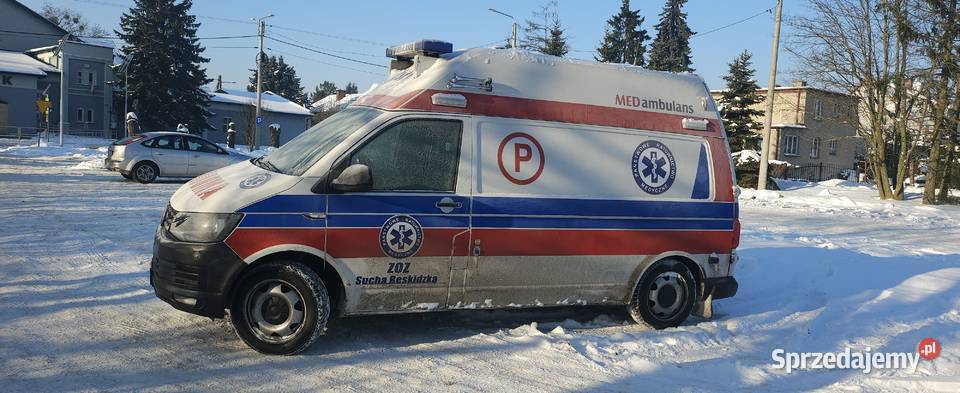 4x4 ambulans karetka Volkswagen Transporter T6 manualna Biskupiec