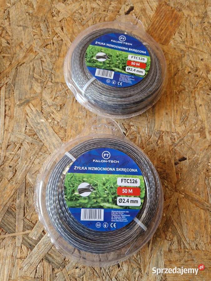 ŻYŁKA TNĄCA DO KOSY KWADRAT 24mm 50m ZBROJONA Głogowa