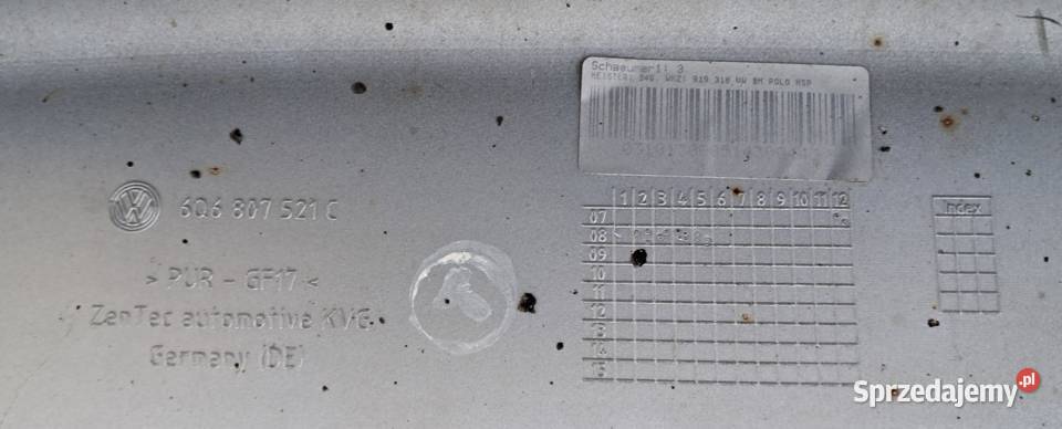 SPOJLER POLO GTI 6Q6807521C Wrocław